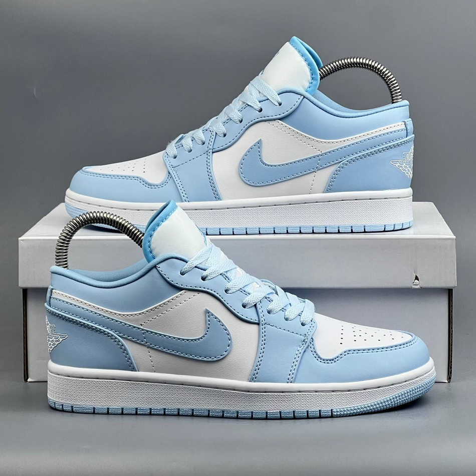 Кроссовки Nike Jordan 1 Blue #546 (гол.)