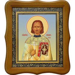 Михаил Гусев священномученик пресвитер. Икона на холсте.