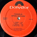 Vangelis ‎– Opera Sauvage (США)