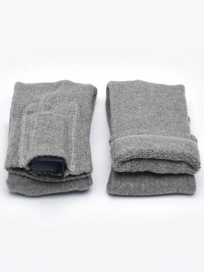 Носки с подогревом RedLaika RL-N-02 (Akk) с аккумуляторами, серые до 4 часов (2600 mAh)