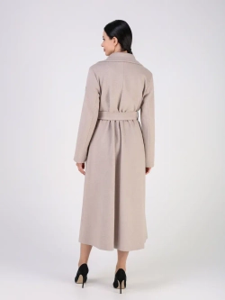 Пальто демисезонное длинное с поясом