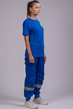 Брюки-джоггеры летние женские Скорая помощь MedicLine цв. ВАСИЛЕК