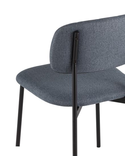 Стул Майло рогожка серо-синий