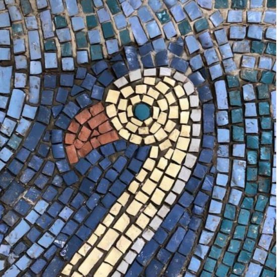 Значок металлический dvorast Мозаичная остановка на Десятке