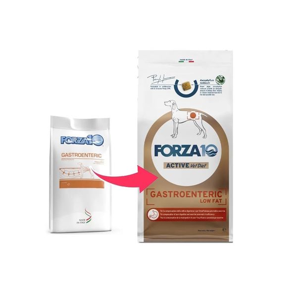 Уценка! Повр.упак. / Сухой диетический корм Forza 10 Gastroenteric для взрослых собак с низким содержанием жира