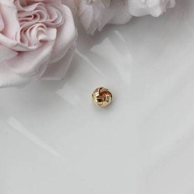 Бусина спейсер, 7,8 мм, позолота, П621