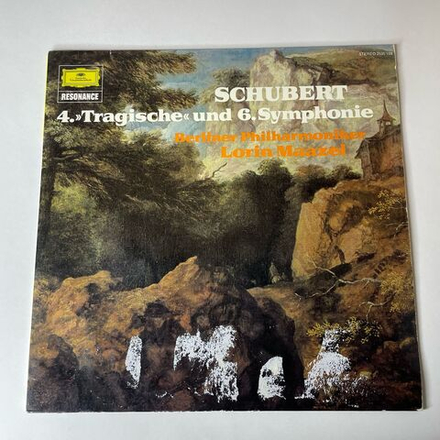 Винтажная виниловая пластинка LP Schubert Шуберт, Lorin Maazel 4. Tragische Und 6. Symphonie (Германия 1973)