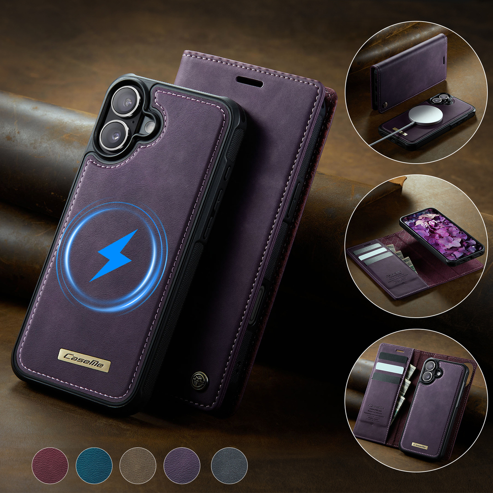 Чехол-кошелек CaseMe 2 in 1 MagSafe iPhone 16