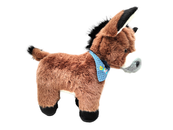 Мягкая игрушка Ослик серый 35х30см