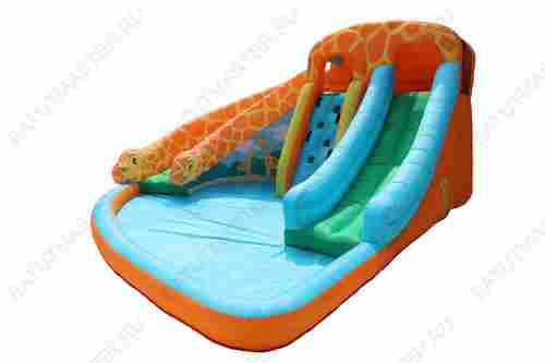 Батут детский для дома "Два жирафа" 4,65*4,2X2,3 м