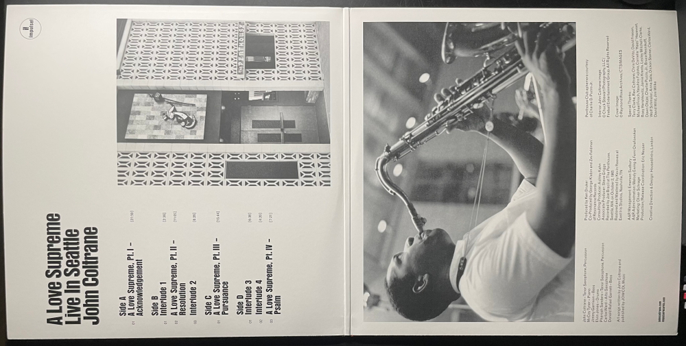 John Coltrane ‎– A Love Supreme: Live In Seattle 2LP (Европа 2021г.)