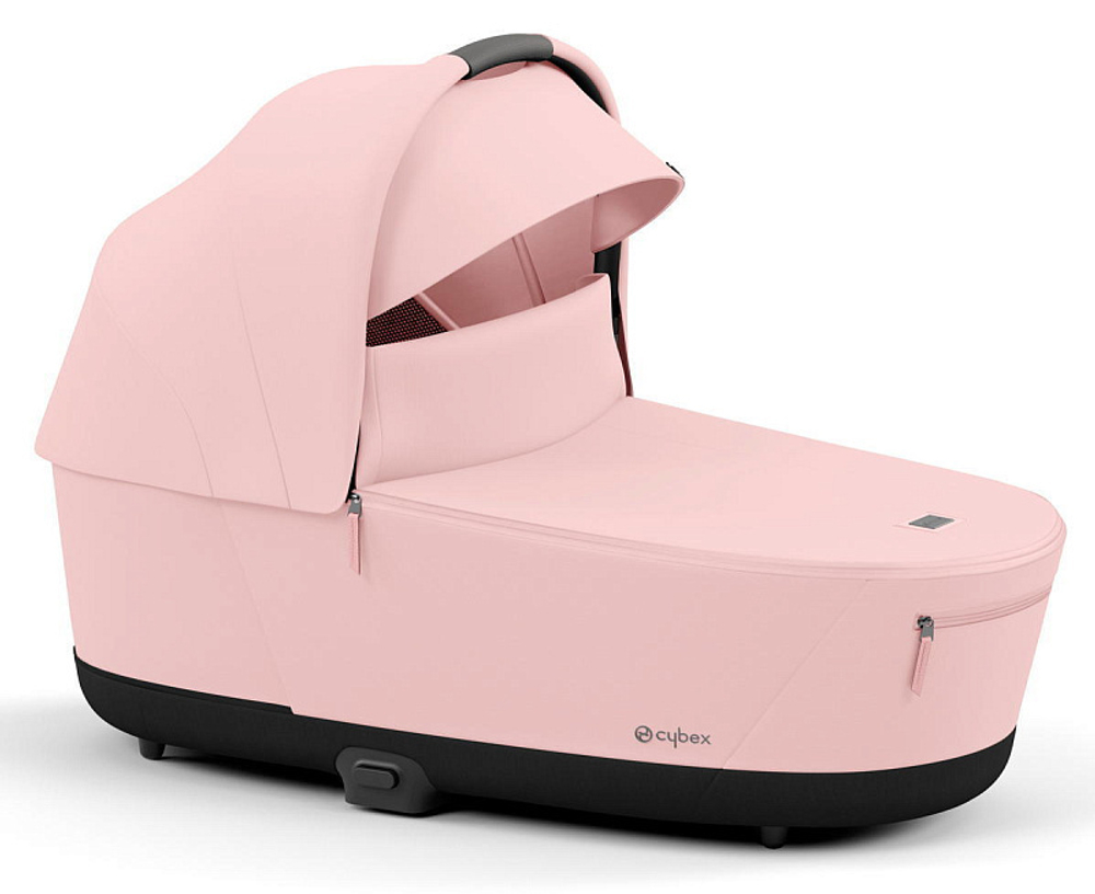 Коляска для новорожденных Cybex Priam IV Chrome Brown Peach Pink