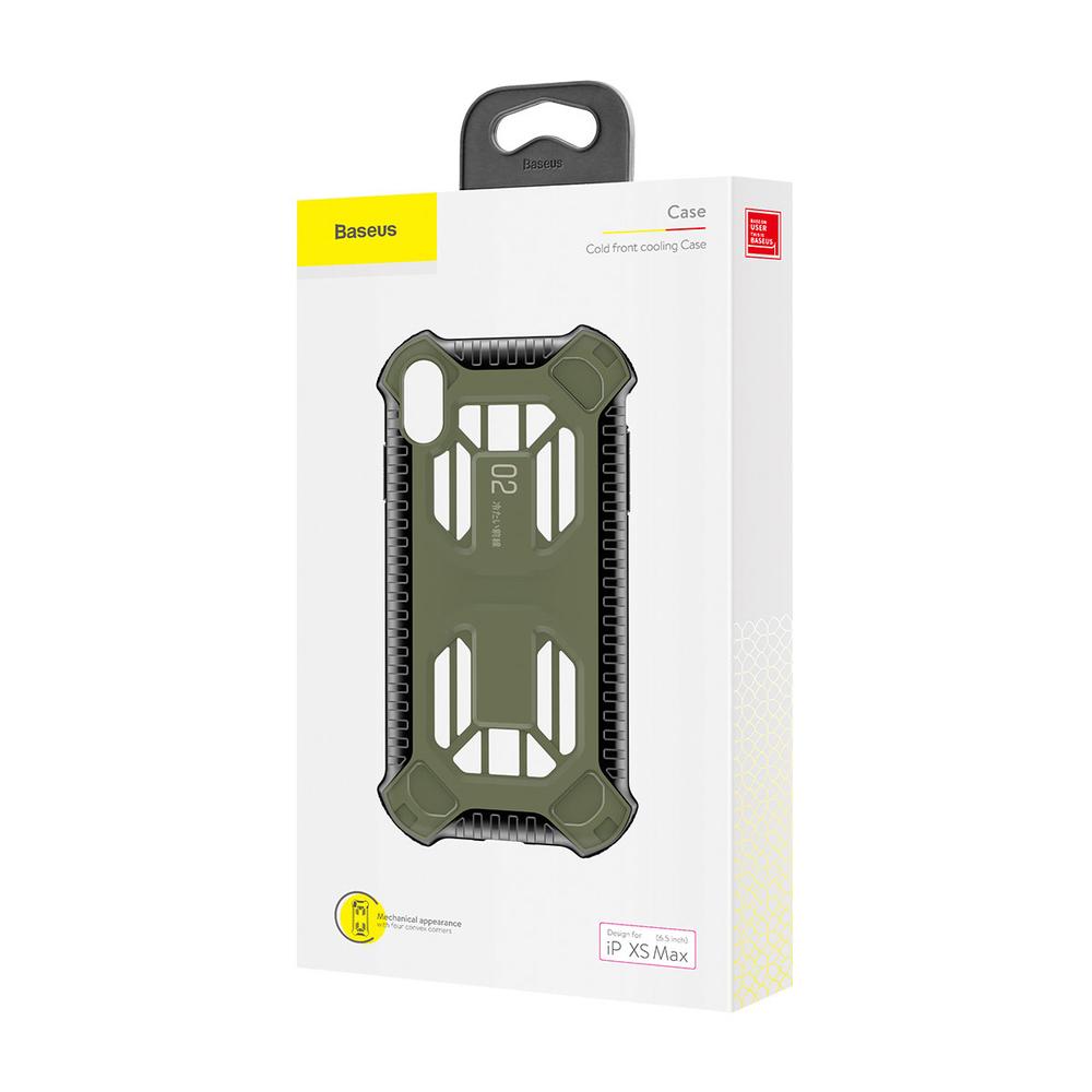 Чехол для Apple iPhone XS Max Baseus Cold Front Cooling Case - Green