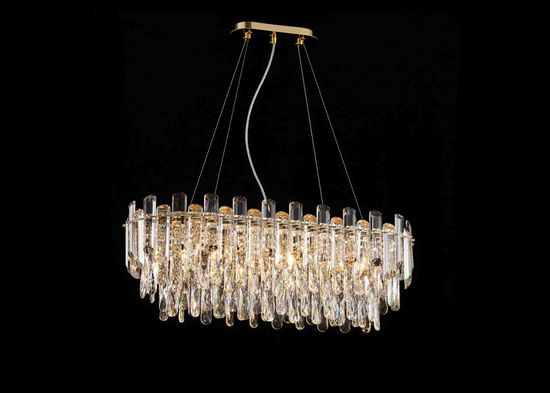 NW076-L800*W300*H290 OVAL H GOLD (1) Люстра NW