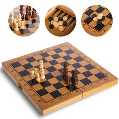 Şahmat- nərd-şaşki \ Нарды Шашки Шахматы 3-в-1 \ Chess game (3 in 1) (kiçik)