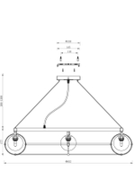 Подвесной светильник Maytoni MOD312PL-12GCH