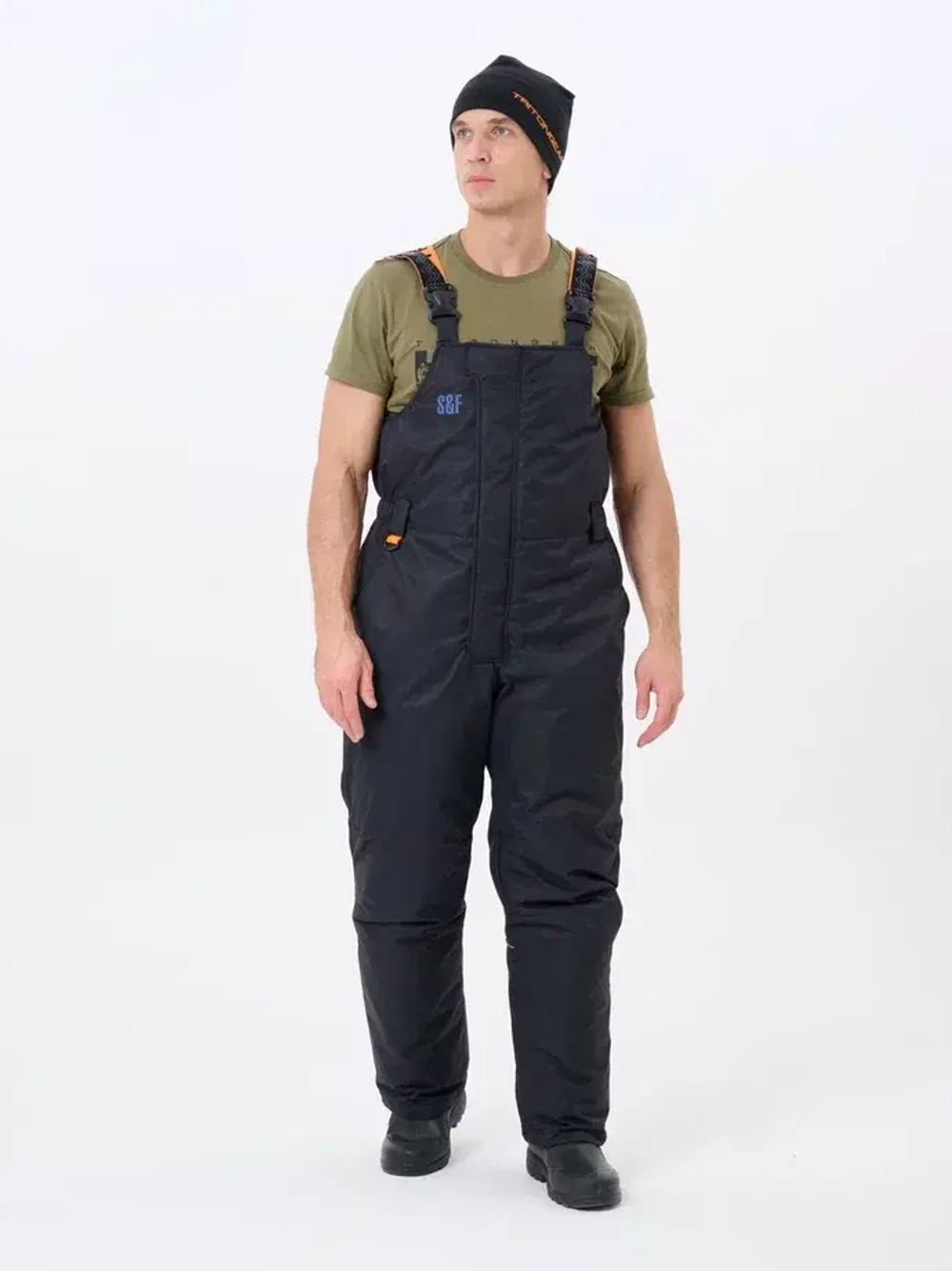 Костюм-поплавок TritonGear S&F Skif -40 (Таслан), Полукомбинезон, Черно-оранжевый