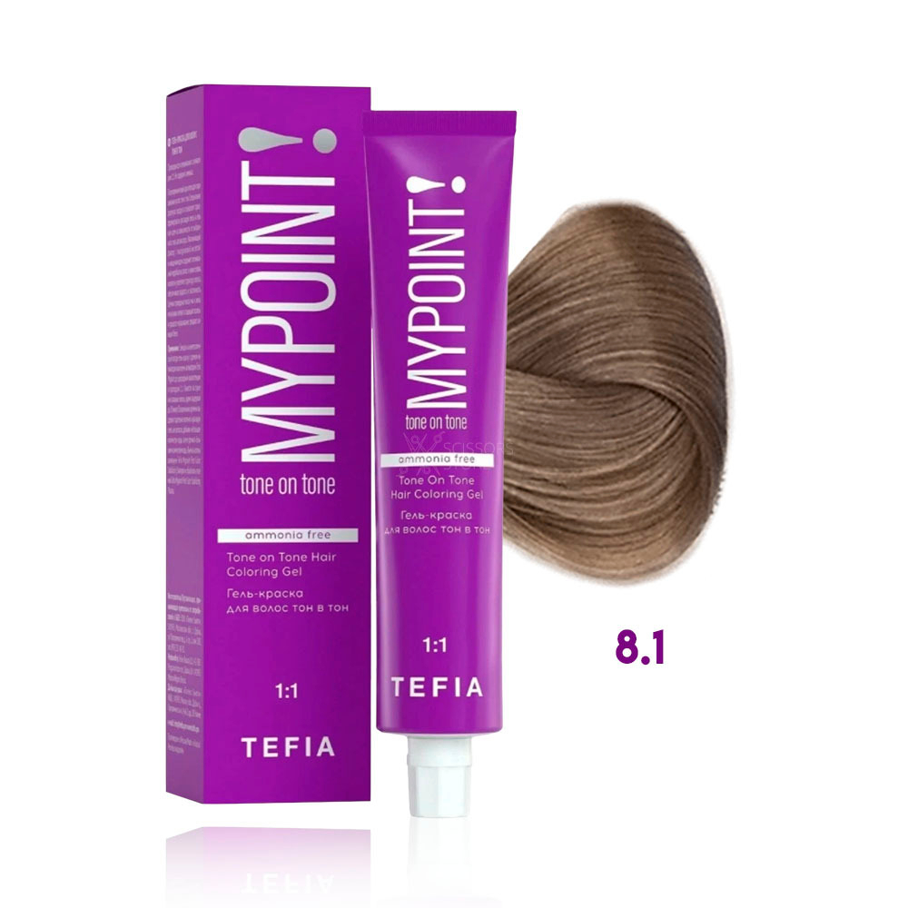 TEFIA  Гель краска для волос тон в тон, 60 мл