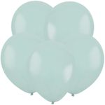 Шар (12"/30 см) Пыльно-голубой, Пастель / Blue glass 50 шт.