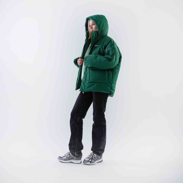 Куртка DD24 зеленая - фото 9