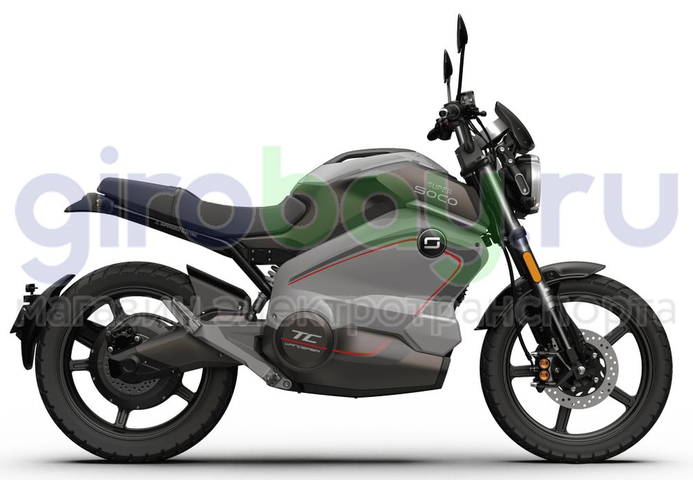 Электромотоцикл WHITE SIBERIA SUPER SOCO TC WANDERER (Серый) фото 1 фото №3