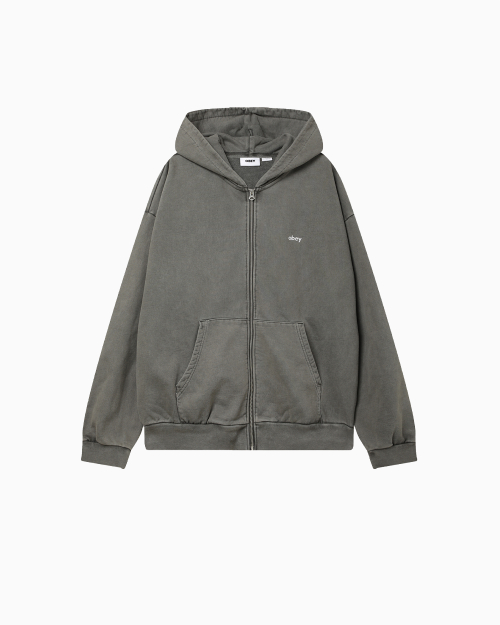 Толстовка Obey Lowercase Pigment Zip Hood