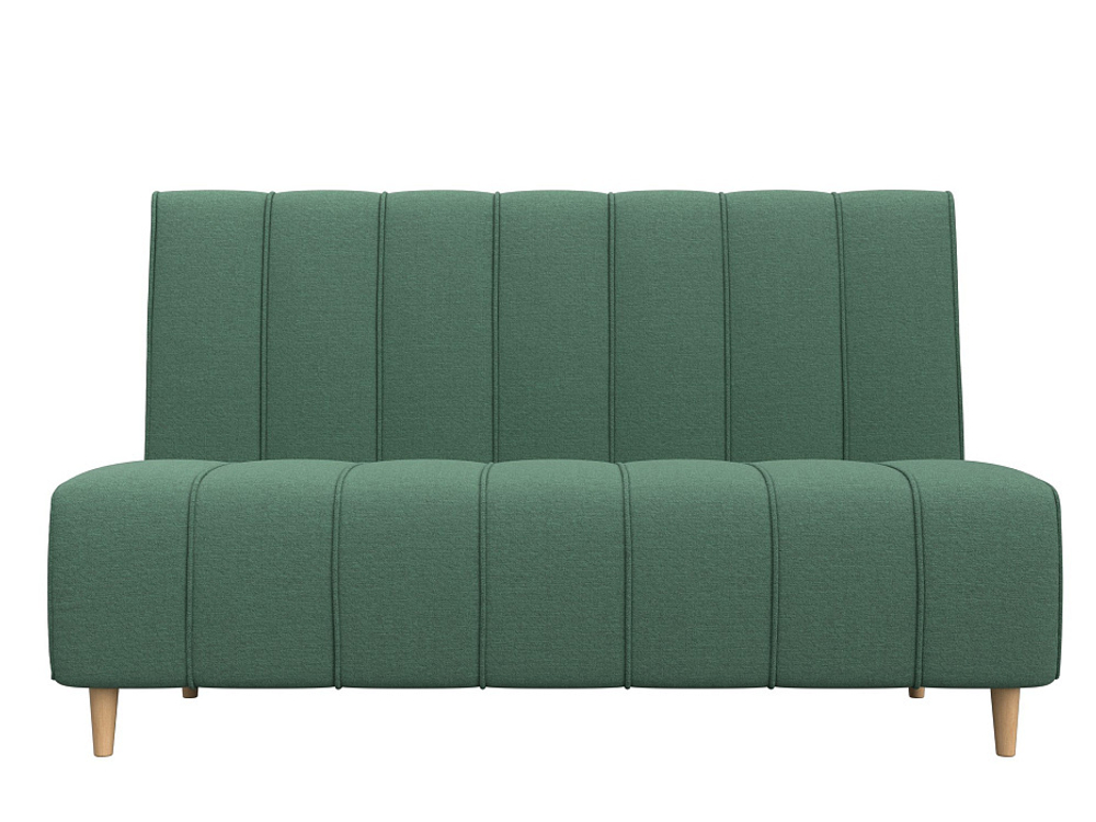 Диван кухонный прямой Ральф, Амур 11 зеленый, Рогожка, 123779