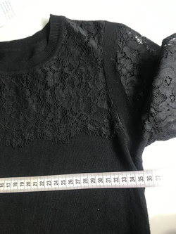 Платье с кружевными рукавами, визуально 40/42 размер