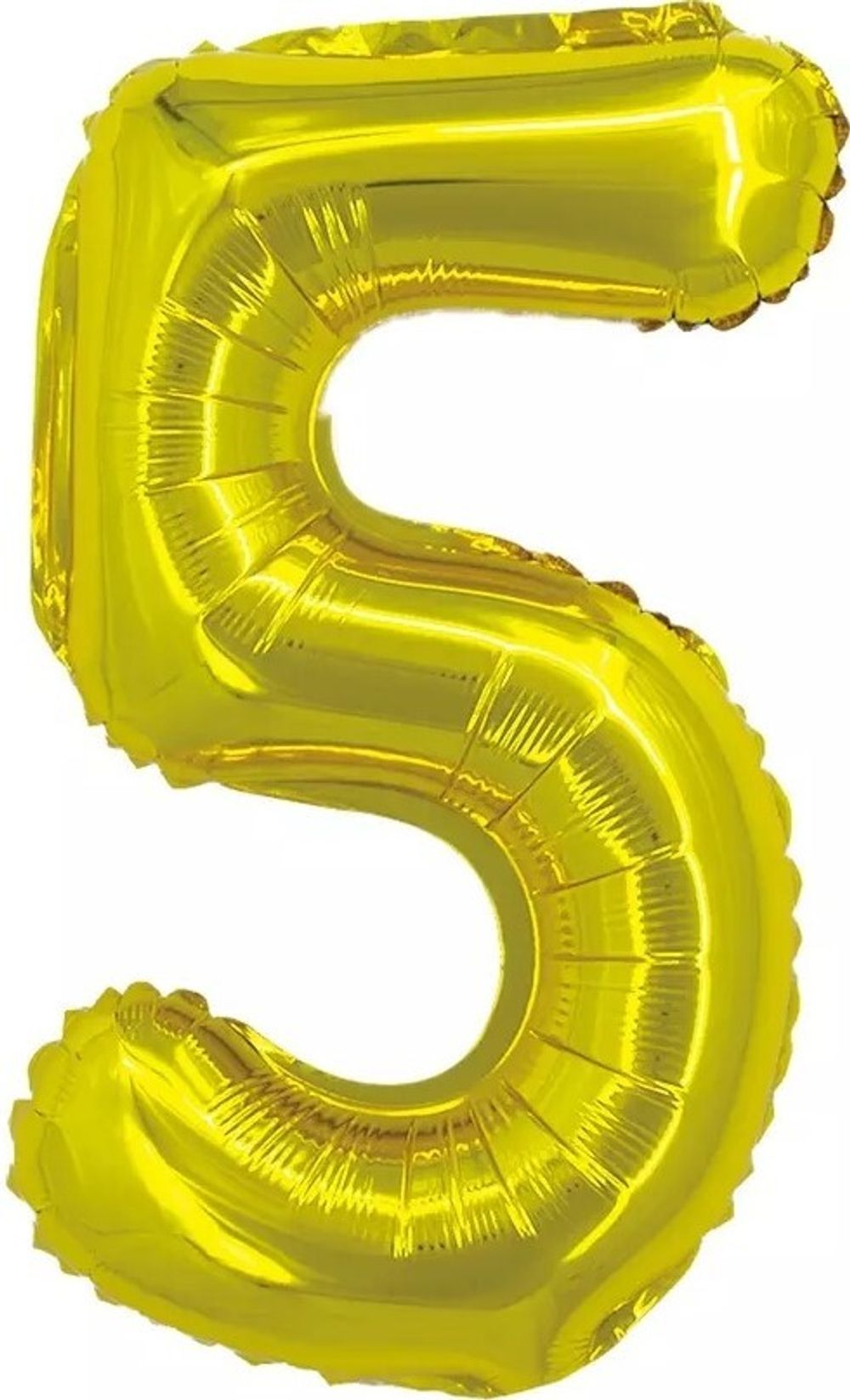 Шар с клапаном (16"/41 см) Цифра, 5, Золото