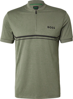 Теннисное поло BOSS TOC Spin Bodymapp - dark beige