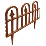 Садовое ограждение InGreen Apollo со стыковочным замком 4шт (1 секция 47*34*1,3см) цвет терракотовый