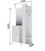 Прихожая Толедо Центральная секция ТЦС-30