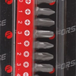 Набор бит 10пр. 1/4''(PH.0,1,2,3, PZ.1,2,3, SL 4, 5.5, 6.5мм-25мм),в блистере Forsage F-21020