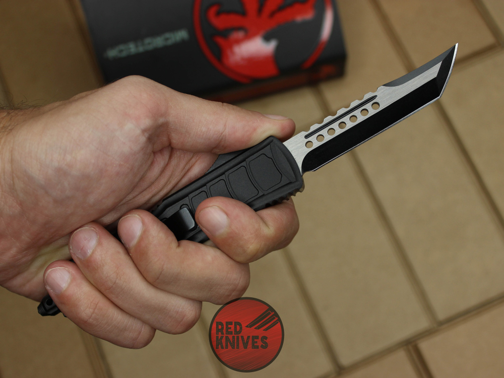 Нож Microtech UTX-85 Stepside H/E , клинок хелхаунд RK-346