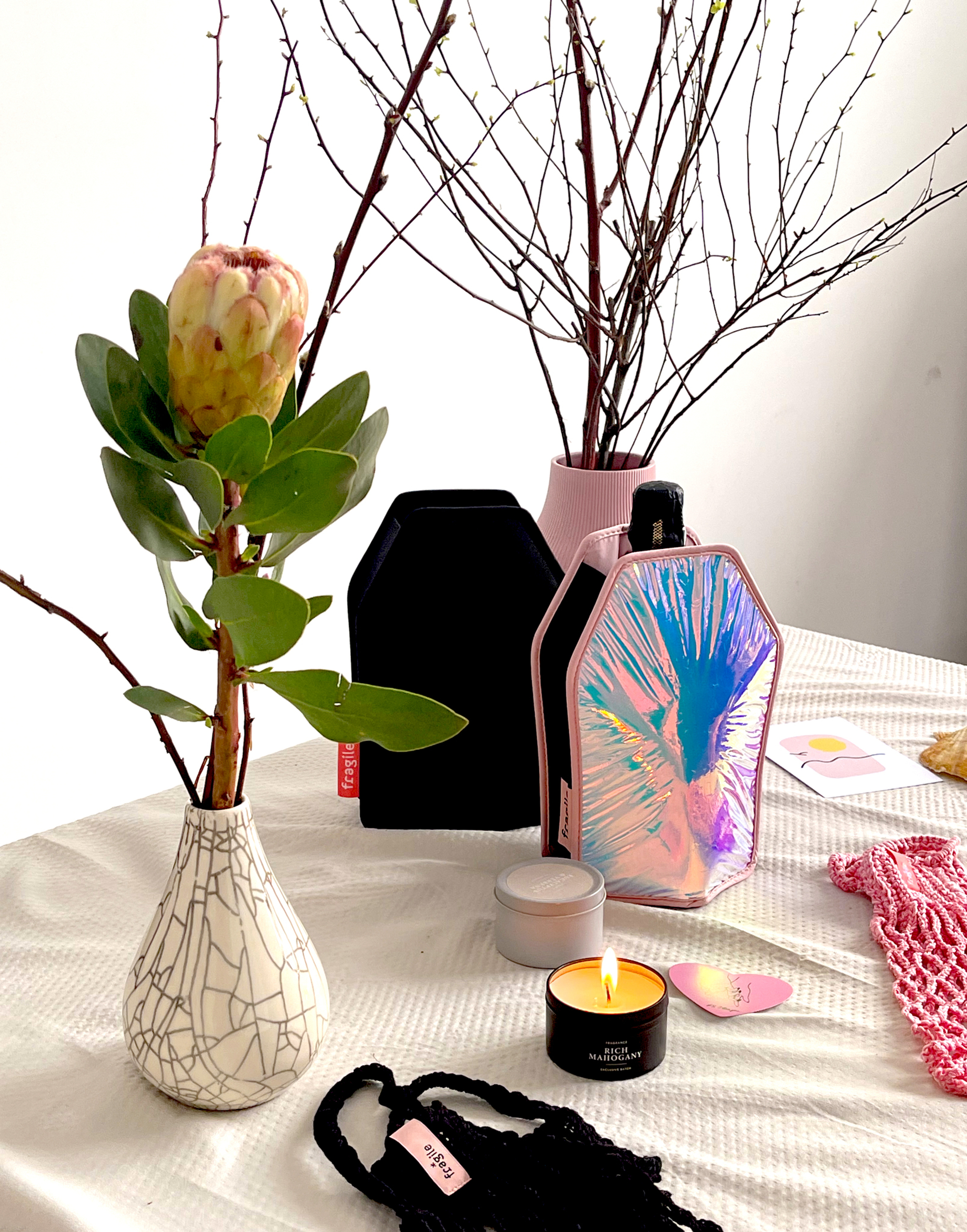 Охлаждающий футляр для бутылки объемом 750мл «Space-Rose»