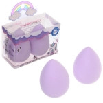 Спонжи для макияжа 2шт «PALVI», цвет лавандовый, 6*8,9см