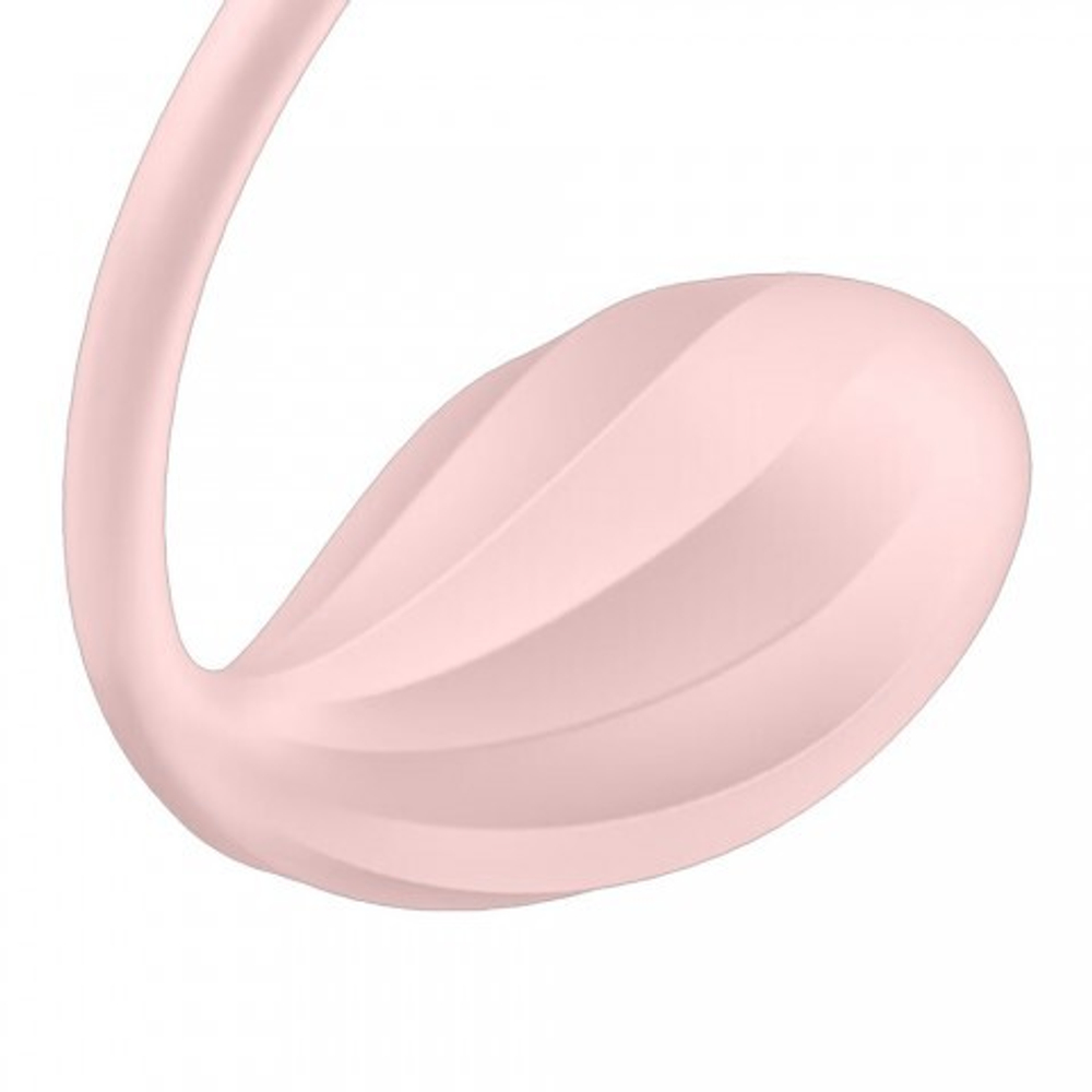 Виброяйцо Satisfyer Ribbed Petal (Connect App) розовый