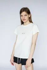 Футболка Logo Камень Женская Белая