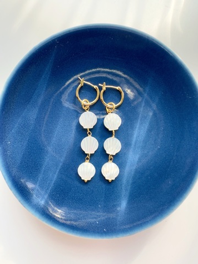 Серьги Ракушки из перламутра