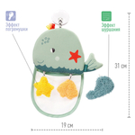 Игрушка для ванны с присоской и сеткой Кит