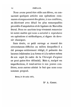 La pratique de la chirurgie d'urgence | Armand Corre