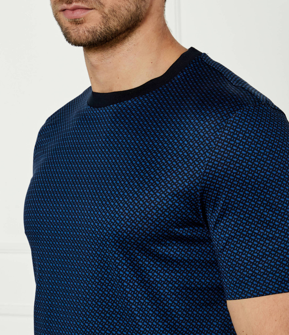 Футболка H-Thompson 204 BOSS BLACK - голубой(50518883)