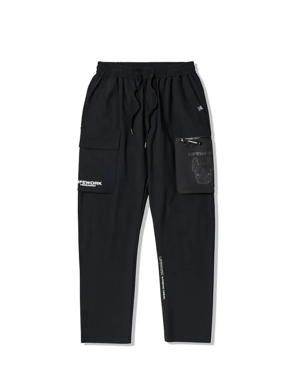 Брюки-карго с сетчатым карманом