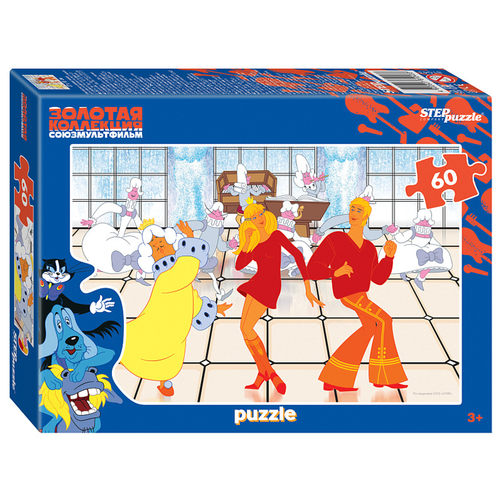 Пазл 60эл. "Бременские музыканты. Золотая коллекция" (С/м) (Степ пазл)