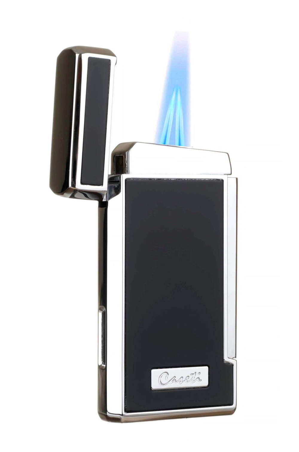 Зажигалка Caseti сигарная, турбо (двойное пламя), черная CA437-1
