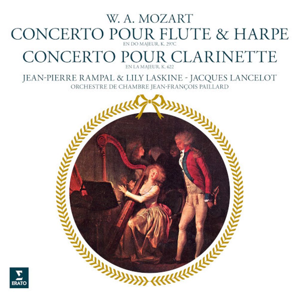 Jean-Pierre Rampal, Lily Laskine, Jacques Lancelot, Jean-Francois Paillard / Mozart: Flute And Harp Concert (LP)