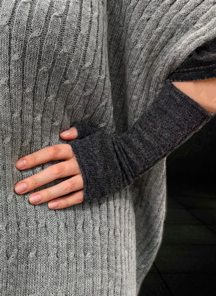 Митенки женские М701-24 графит