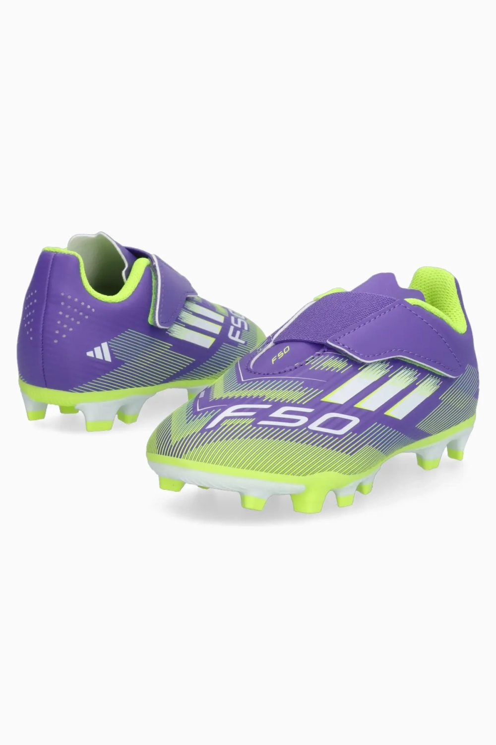Бутсы adidas F50 Club FG/MG Junior - фиолетовый