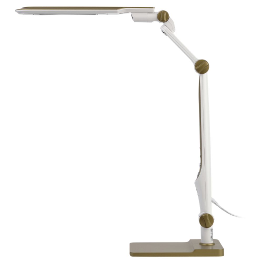 Настольный светильник ЭРА NLED-497-12W-G светодиодный на струбцине и с основанием золото