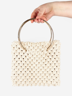 Ручки для сумки металлические «Круг» d=15 см